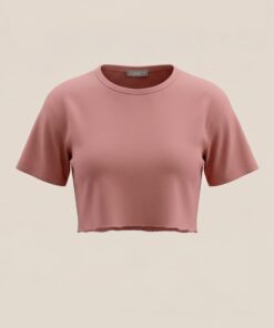 Gül Kurusu Kısa Kollu Crop