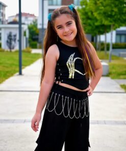 Siyah Kurdelalı Crop