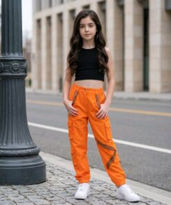 Turuncu Zincir Kargo Pantalon